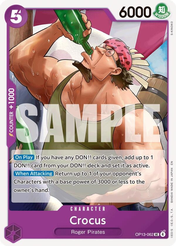 Image for Crocus (OP13-062) (Carrying On His Will) (OP13) - One Piece Card Game