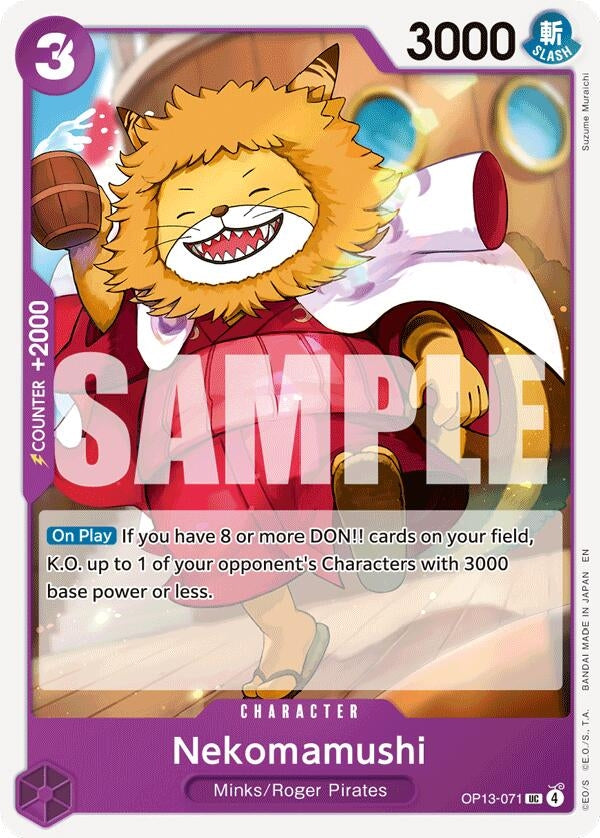 Image for Nekomamushi (OP13-071) (Carrying On His Will) (OP13) - One Piece Card Game