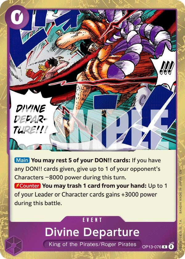 Image for Divine Departure (OP13-076) (Carrying On His Will) (OP13) - One Piece Card Game