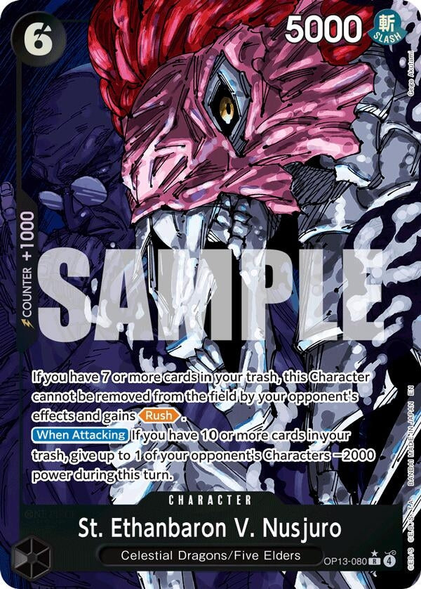 Image for St. Ethanbaron V. Nusjuro (Alternate Art) (OP13-080) (Carrying On His Will) (OP13) - One Piece Card Game
