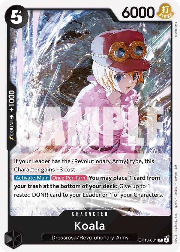 Image for Koala (OP13-081) (Carrying On His Will) (OP13) - One Piece Card Game