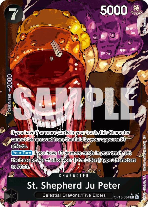 Image for St. Shepherd Ju Peter (Alternate Art) (OP13-084) (Carrying On His Will) (OP13) - One Piece Card Game