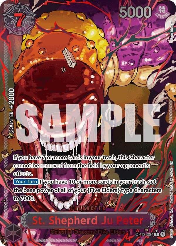 Image for St. Shepherd Ju Peter (Parallel) (OP13-084) (Carrying On His Will) (OP13) - One Piece Card Game