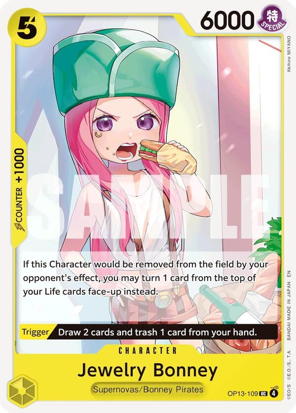 Image for Jewelry Bonney (109) (OP13-109) (Carrying On His Will) (OP13) - One Piece Card Game