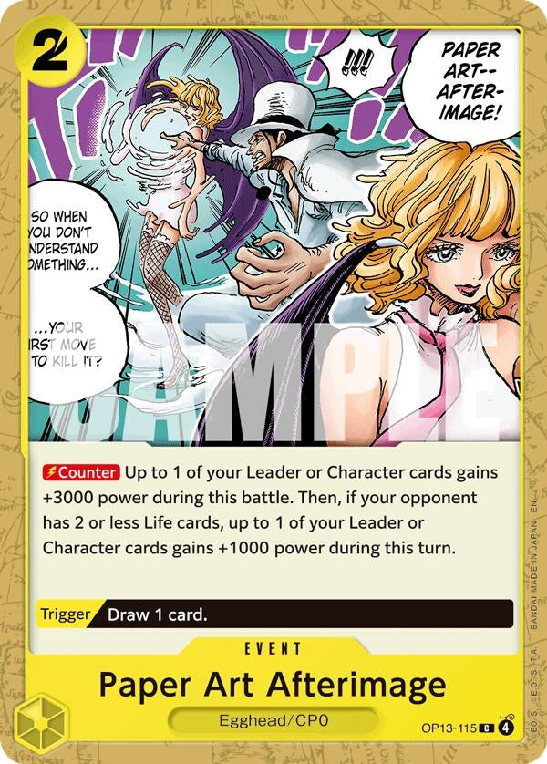 Image for Paper Art Afterimage (OP13-115) (Carrying On His Will) (OP13) - One Piece Card Game