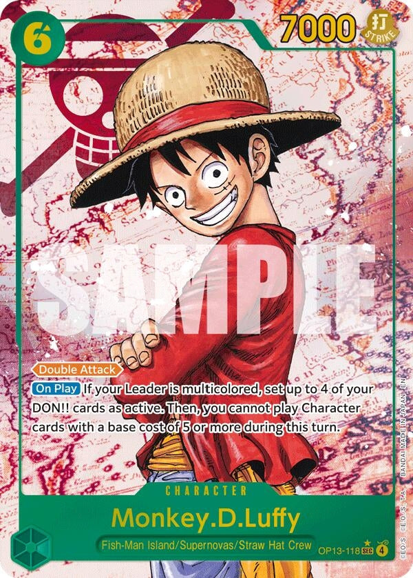 Image for Monkey.D.Luffy (118) (Parallel) (OP13-118) (Carrying On His Will) (OP13) - One Piece Card Game