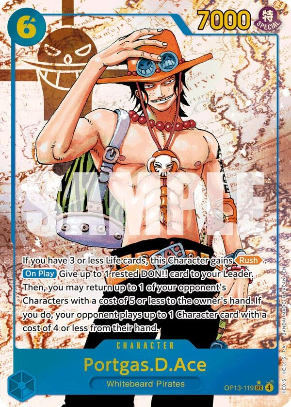 Image for Portgas.D.Ace (119) (Parallel) (OP13-119) (Carrying On His Will) (OP13) - One Piece Card Game