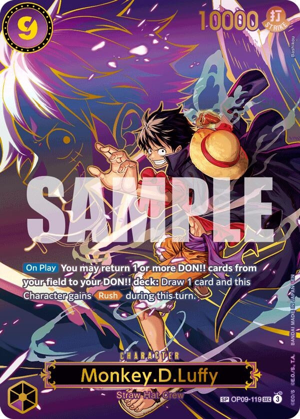 Image for Monkey.D.Luffy - OP09-119 (SP) (OP09-119) (Carrying On His Will) (OP13) - One Piece Card Game