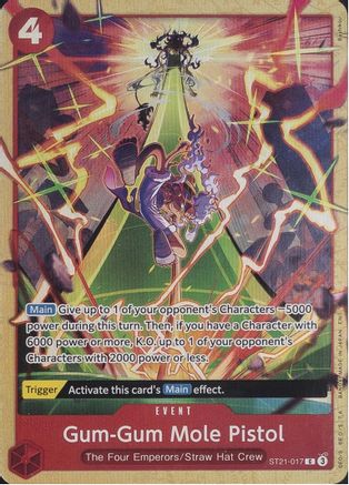 Gum-Gum Mole Pistol (Premium Card Collection -Best Selection Vol. 5-) (ST21-017) (One Piece Promotion Cards) (OP-PR)