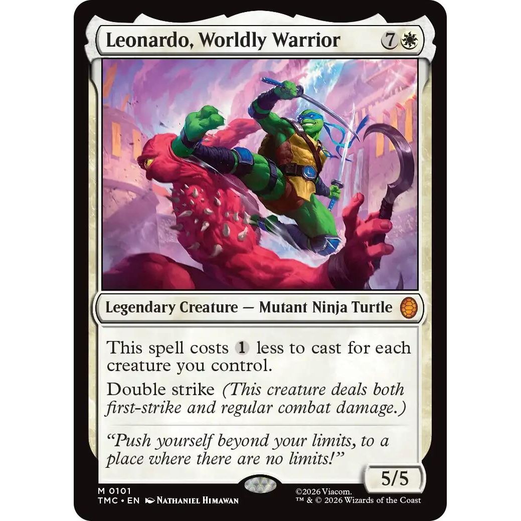 Image for Leonardo, Worldly Warrior (101) (Teenage Mutant Ninja Turtles) - Magic: The Gathering