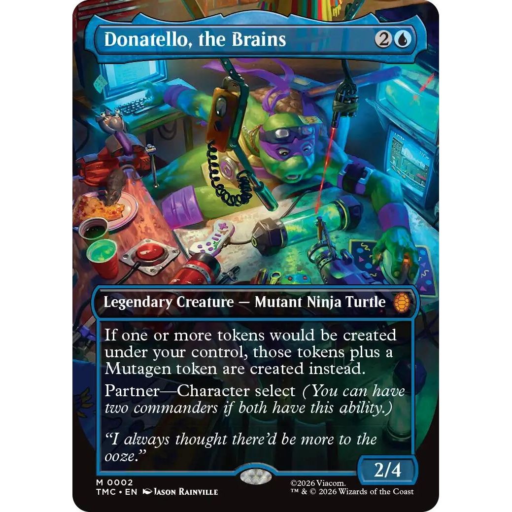 Image for Donatello, the Brains (0002) (Borderless) (2) (Teenage Mutant Ninja Turtles) - Magic: The Gathering