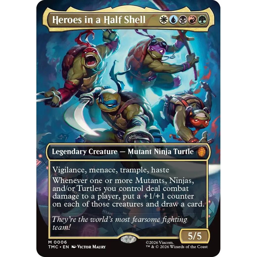 Image for Heroes in a Half Shell (0006) (Borderless) (6) (Teenage Mutant Ninja Turtles) - Magic: The Gathering