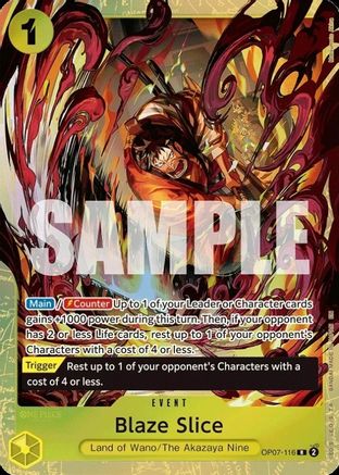 Blaze Slice (Premium Card Collection -Best Selection Vol. 5-) (OP07-116) (One Piece Promotion Cards) (OP-PR)