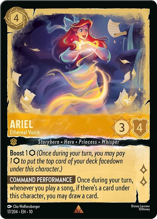 Image for Ariel - Ethereal Voice (17/204) (Whispers in the Well) (10) - Disney Lorcana