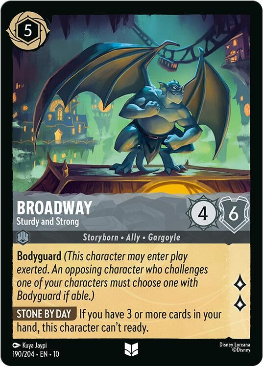 Image for Broadway - Sturdy and Strong (190/204) (Whispers in the Well) (10) - Disney Lorcana