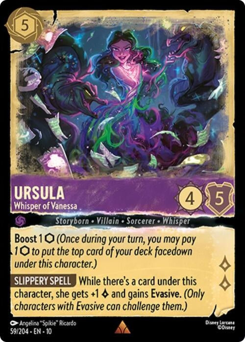 Image for Ursula - Whisper of Vanessa (59/204) (Whispers in the Well) (10) - Disney Lorcana