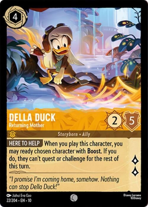 Image for Della Duck - Returning Mother (22/204) (Whispers in the Well) (10) - Disney Lorcana