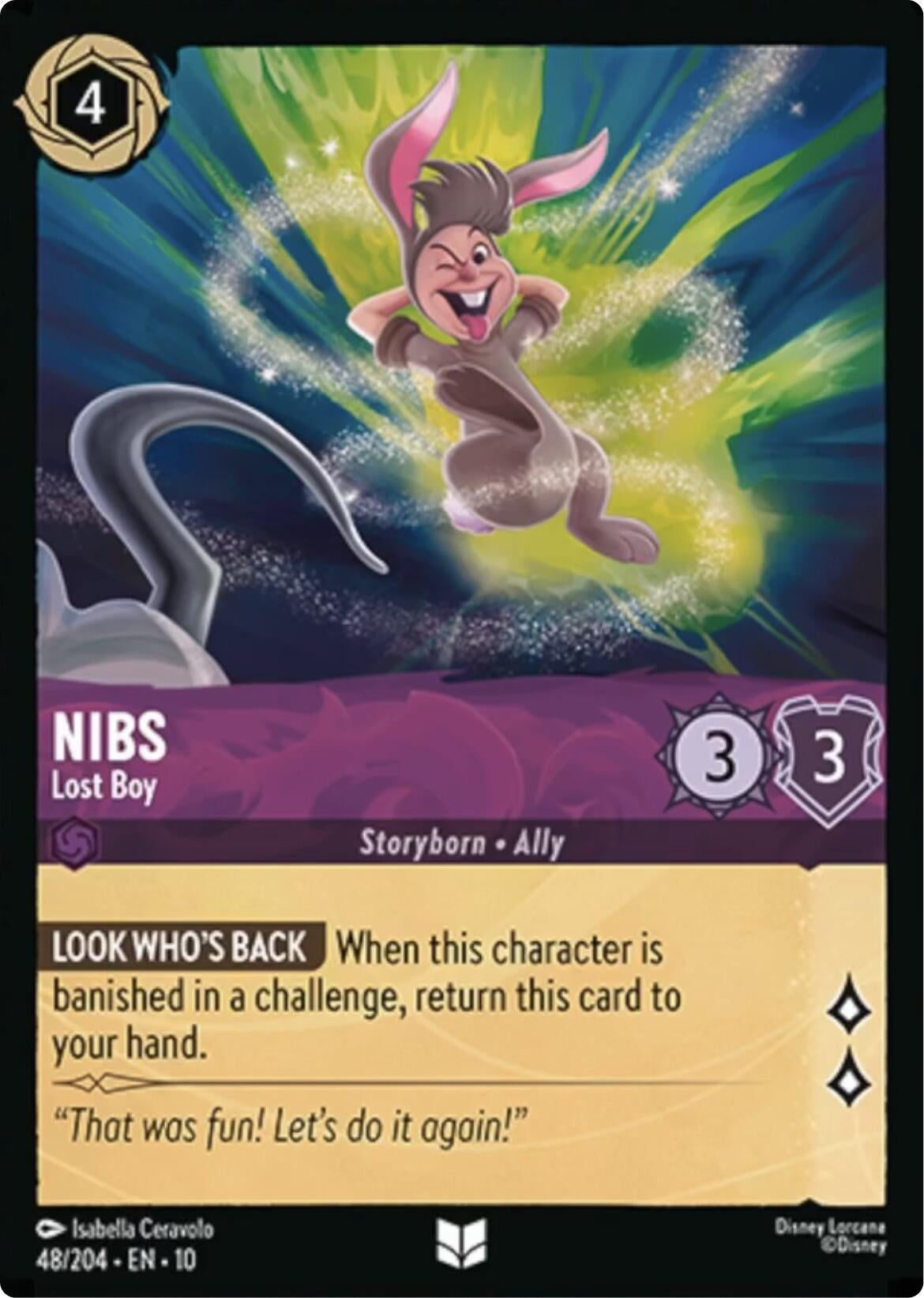 Image for Nibs - Lost Boy (48/204) (Whispers in the Well) (10) - Disney Lorcana