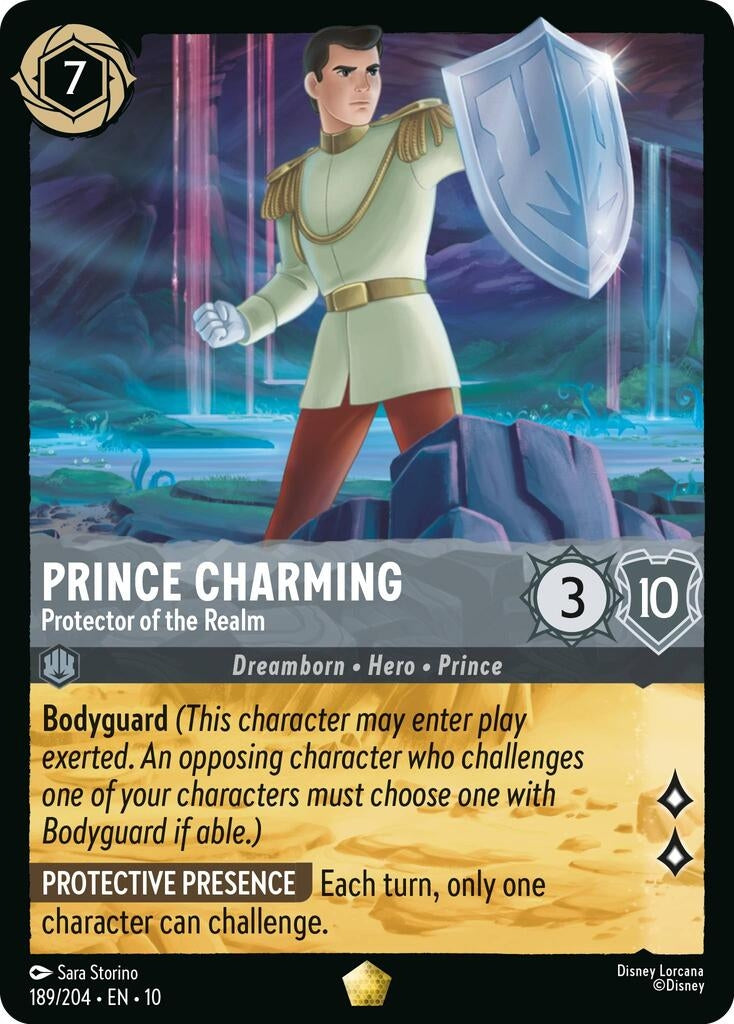 Image for Prince Charming - Protector of the Realm (189/204) (Whispers in the Well) (10) - Disney Lorcana