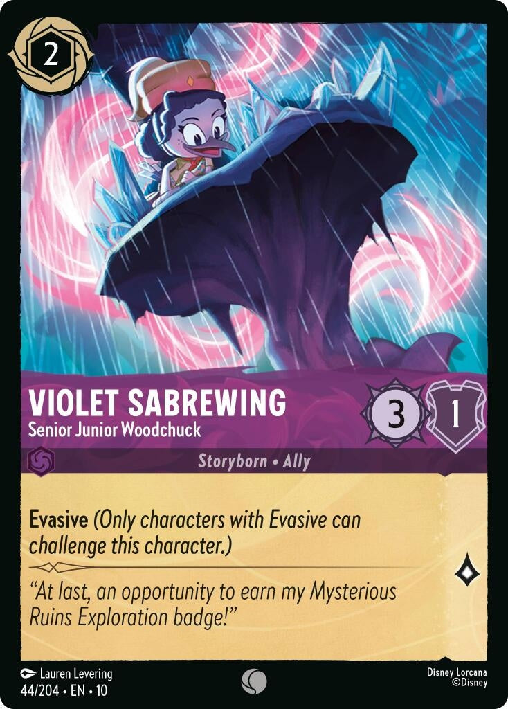Image for Violet Sabrewing - Senior Junior Woodchuck (44/204) (Whispers in the Well) (10) - Disney Lorcana