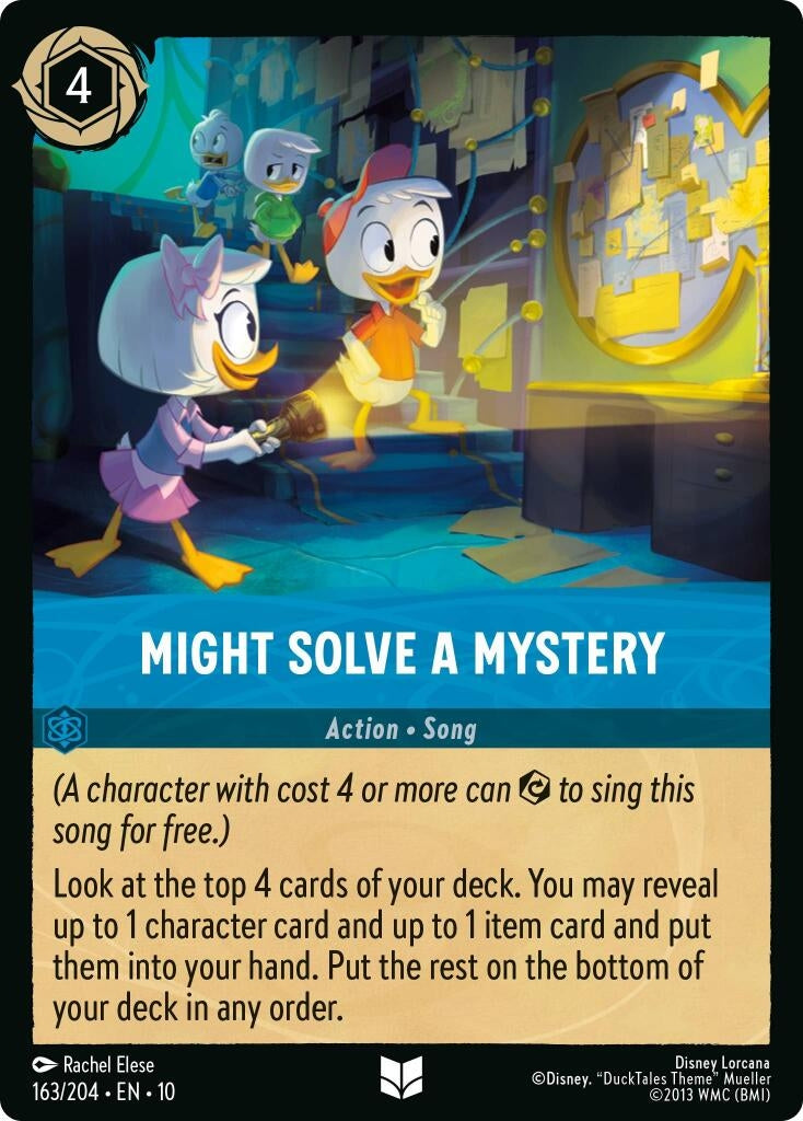 Image for Might Solve a Mystery (163/204) (Whispers in the Well) (10) - Disney Lorcana