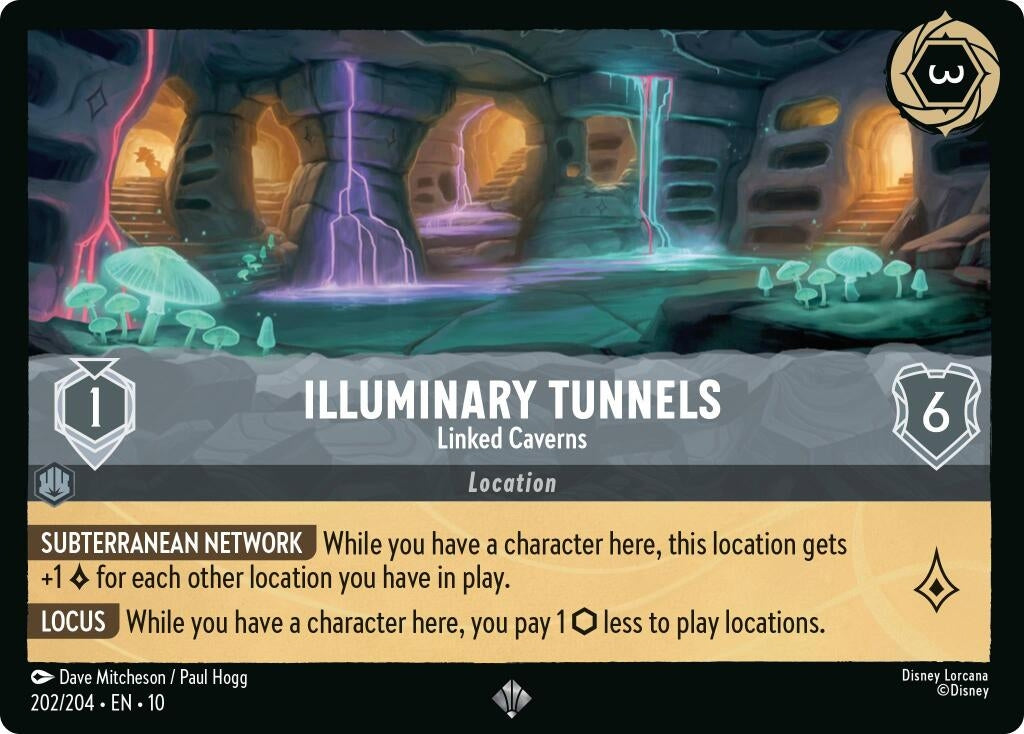 Image for Illuminary Tunnels - Linked Caverns (202/204) (Whispers in the Well) (10) - Disney Lorcana