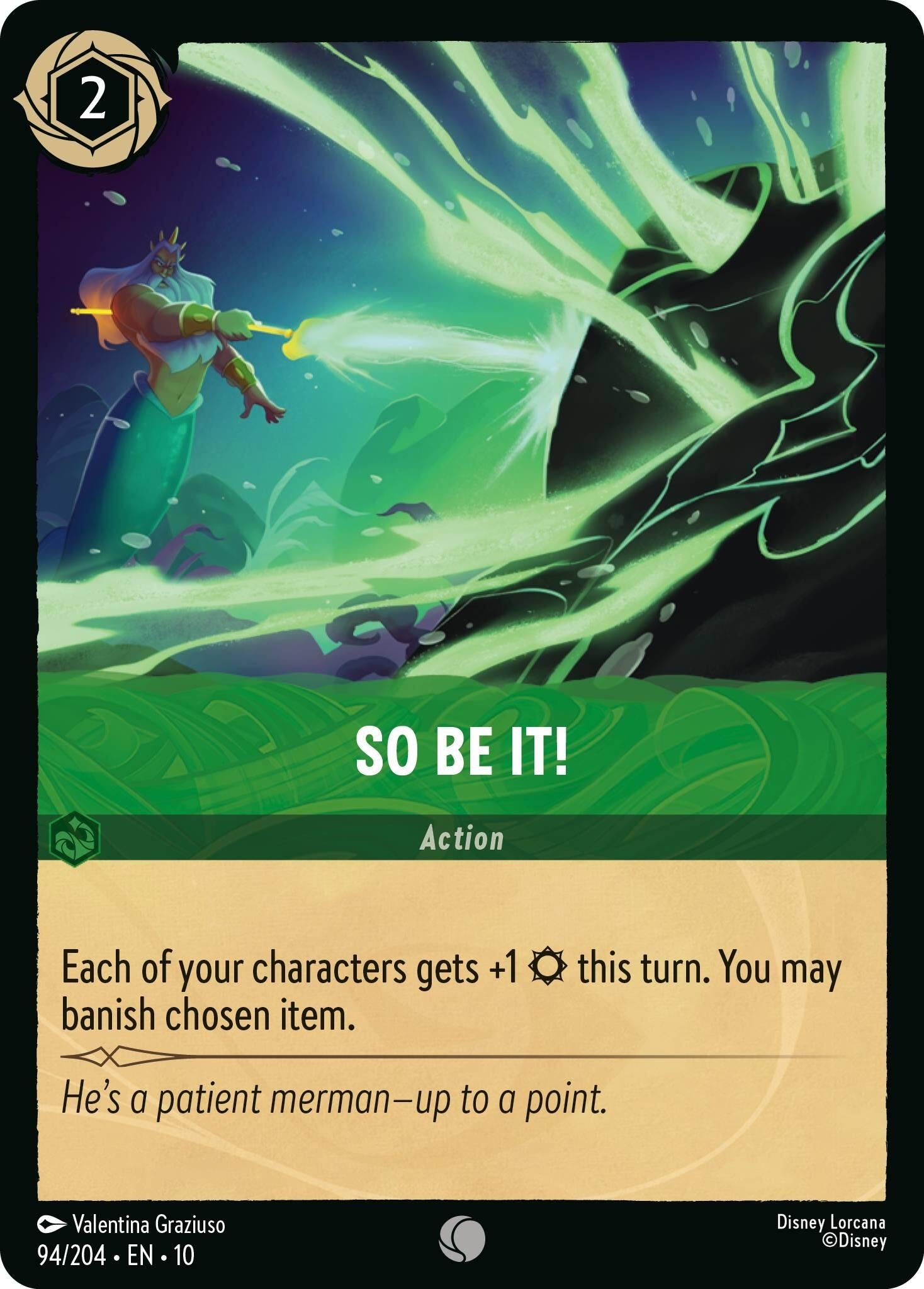 Image for So Be It! (94/204) (Whispers in the Well) (10) - Disney Lorcana