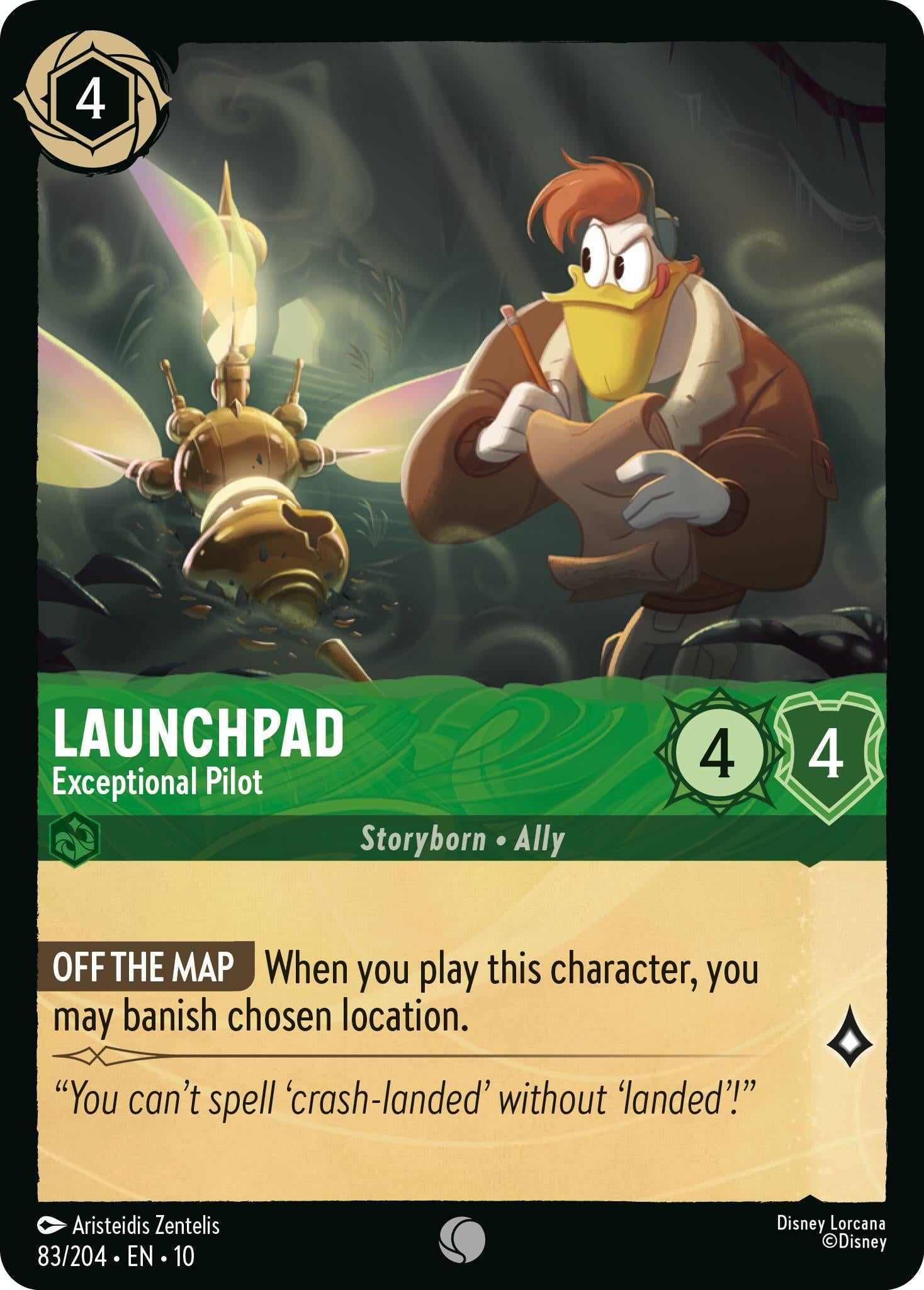 Image for Launchpad - Exceptional Pilot (83/204) (Whispers in the Well) (10) - Disney Lorcana