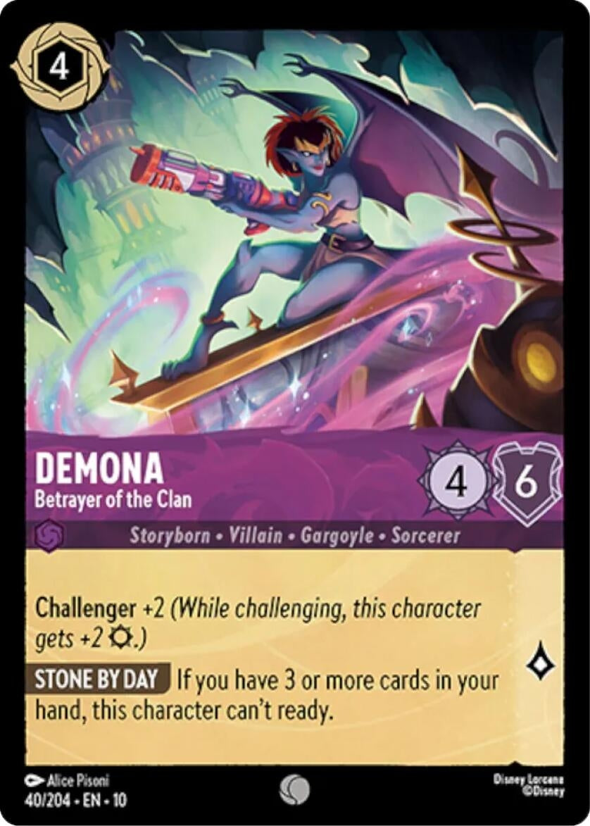 Image for Demona - Betrayer of the Clan (40/204) (Whispers in the Well) (10) - Disney Lorcana