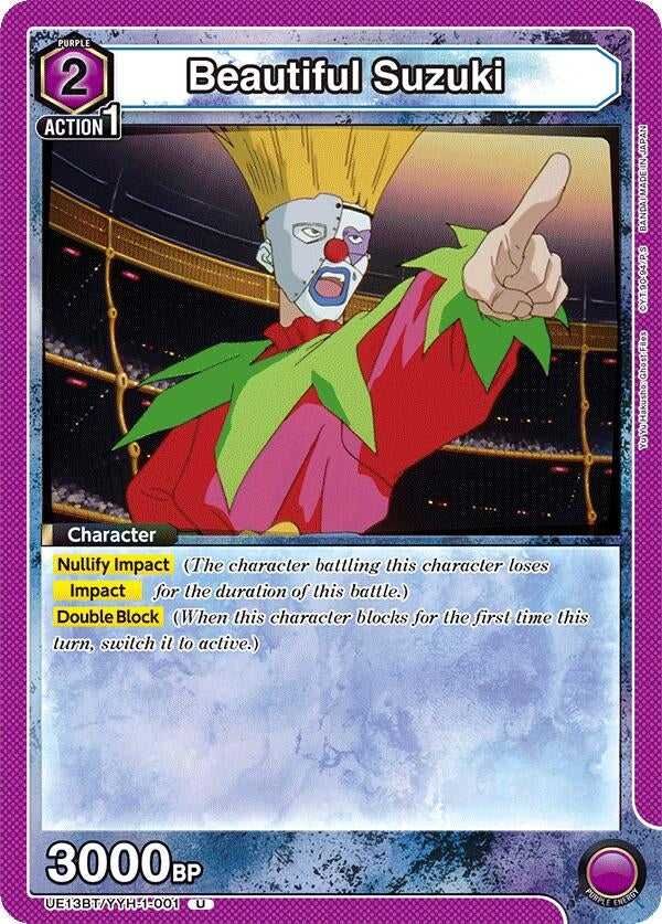 Image for Beautiful Suzuki (001) (UE13BT/YYH-1-001) (UE13BT: Yu Yu Hakusho: Ghost Files) (UE13BT) - Union Arena