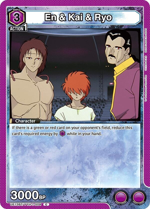 Image for En & Kai & Ryo (UE13BT/YYH-1-004) (UE13BT: Yu Yu Hakusho: Ghost Files) (UE13BT) - Union Arena