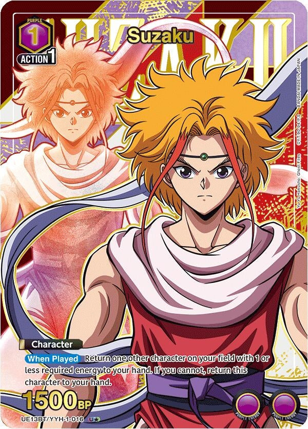 Image for Suzaku (U*) (UE13BT/YYH-1-016) (UE13BT: Yu Yu Hakusho: Ghost Files) (UE13BT) - Union Arena