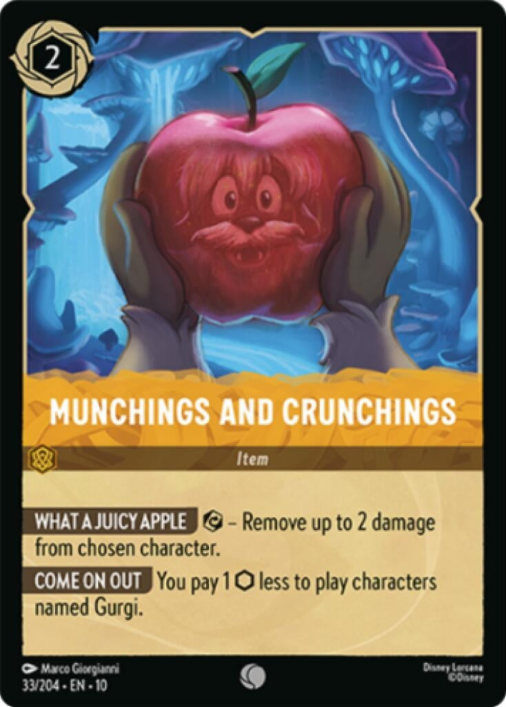 Image for Munchings and Crunchings (33/204) (Whispers in the Well) (10) - Disney Lorcana