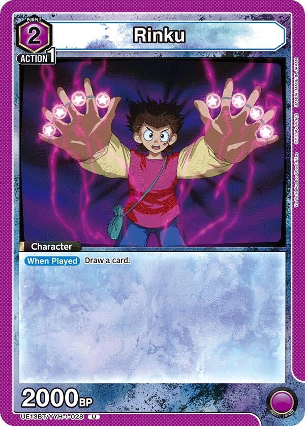 Image for Rinku (UE13BT/YYH-1-028) (UE13BT: Yu Yu Hakusho: Ghost Files) (UE13BT) - Union Arena