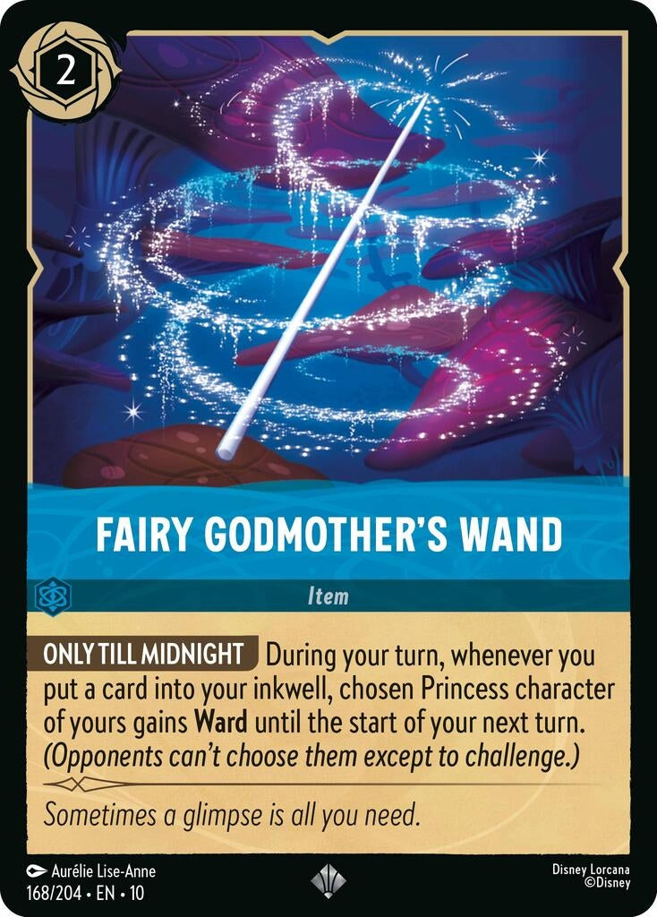 Image for Fairy Godmother's Wand (168/204) (Whispers in the Well) (10) - Disney Lorcana