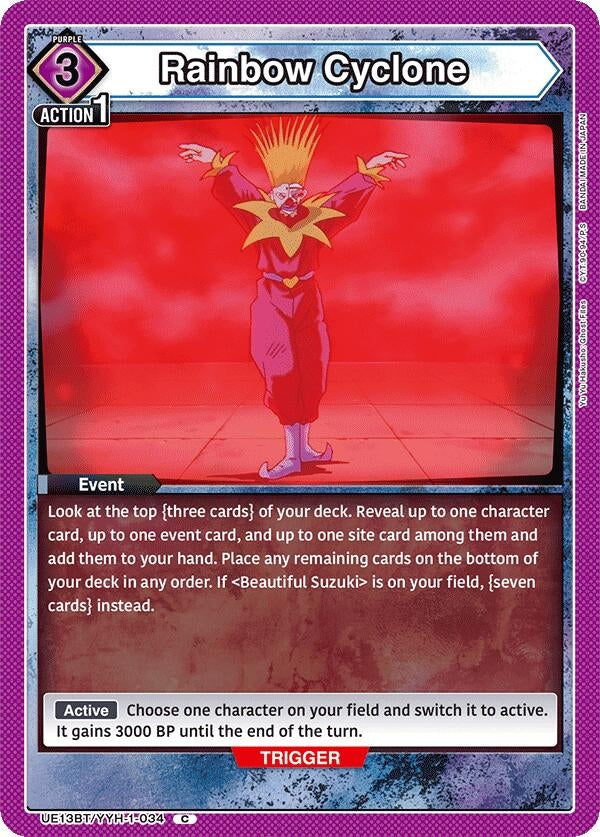 Image for Rainbow Cyclone (UE13BT/YYH-1-034) (UE13BT: Yu Yu Hakusho: Ghost Files) (UE13BT) - Union Arena