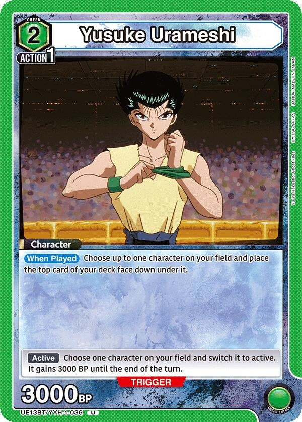 Image for Yusuke Urameshi (036) (UE13BT/YYH-1-036) (UE13BT: Yu Yu Hakusho: Ghost Files) (UE13BT) - Union Arena