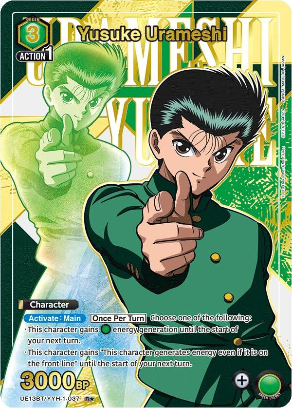 Image for Yusuke Urameshi (037) (R*) (UE13BT/YYH-1-037) (UE13BT: Yu Yu Hakusho: Ghost Files) (UE13BT) - Union Arena
