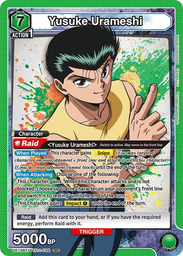 Image for Yusuke Urameshi (038) (UE13BT/YYH-1-038) (UE13BT: Yu Yu Hakusho: Ghost Files) (UE13BT) - Union Arena