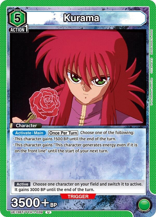 Image for Kurama (039) (UE13BT/YYH-1-039) (UE13BT: Yu Yu Hakusho: Ghost Files) (UE13BT) - Union Arena