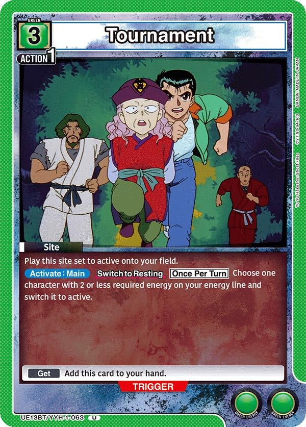 Image for Tournament (UE13BT/YYH-1-063) (UE13BT: Yu Yu Hakusho: Ghost Files) (UE13BT) - Union Arena