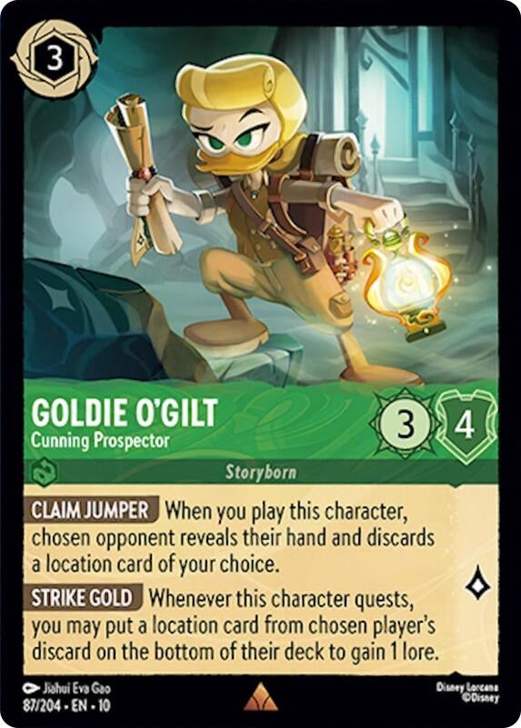 Image for Goldie O'Gilt - Cunning Prospector (87/204) (Whispers in the Well) (10) - Disney Lorcana