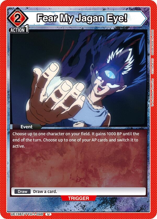 Image for Fear My Jagan Eye! (UE13BT/YYH-1-098) (UE13BT: Yu Yu Hakusho: Ghost Files) (UE13BT) - Union Arena