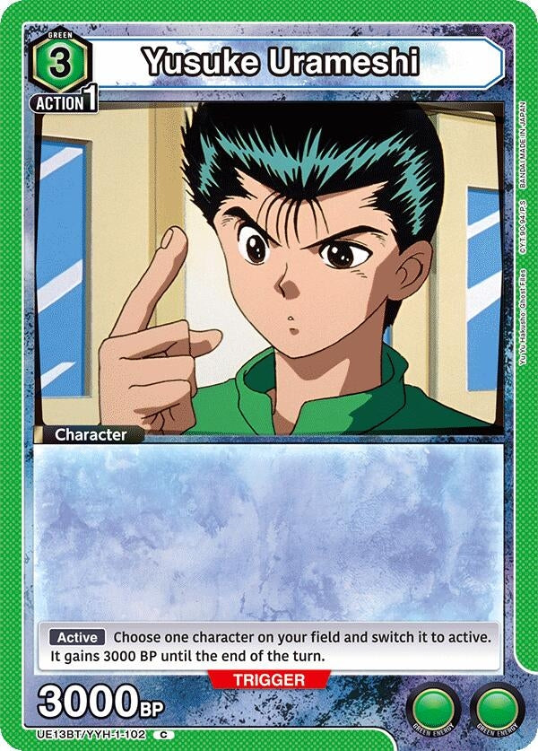 Image for Yusuke Urameshi (102) (UE13BT/YYH-1-102) (UE13BT: Yu Yu Hakusho: Ghost Files) (UE13BT) - Union Arena
