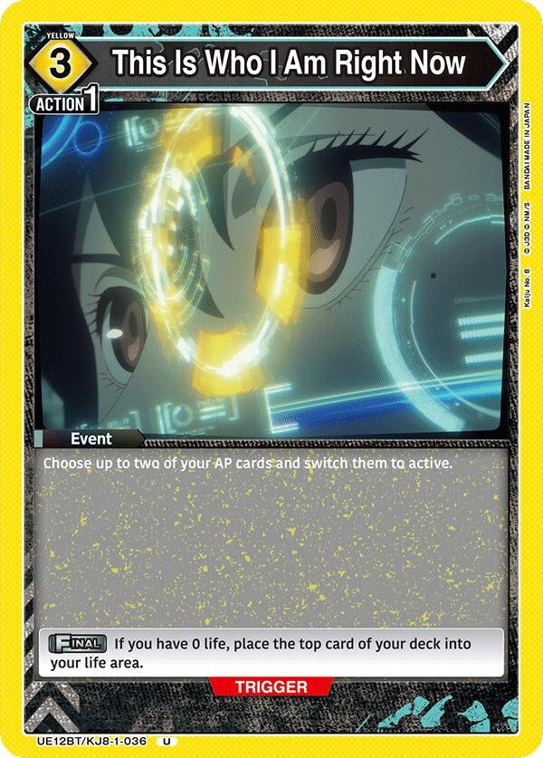 Image for This Is Who I Am Right Now (UE12BT/KJ8-1-036) (UE12BT: Kaiju No. 8) (UE12BT) - Union Arena