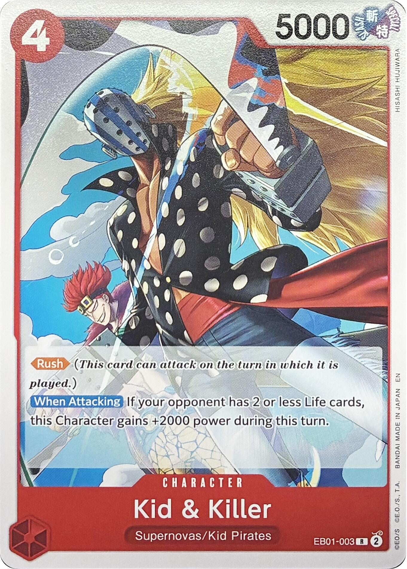 Image for Kid & Killer - EB01-003 (EB01-003) (Learn Together Deck Set) (LT-01) - One Piece Card Game