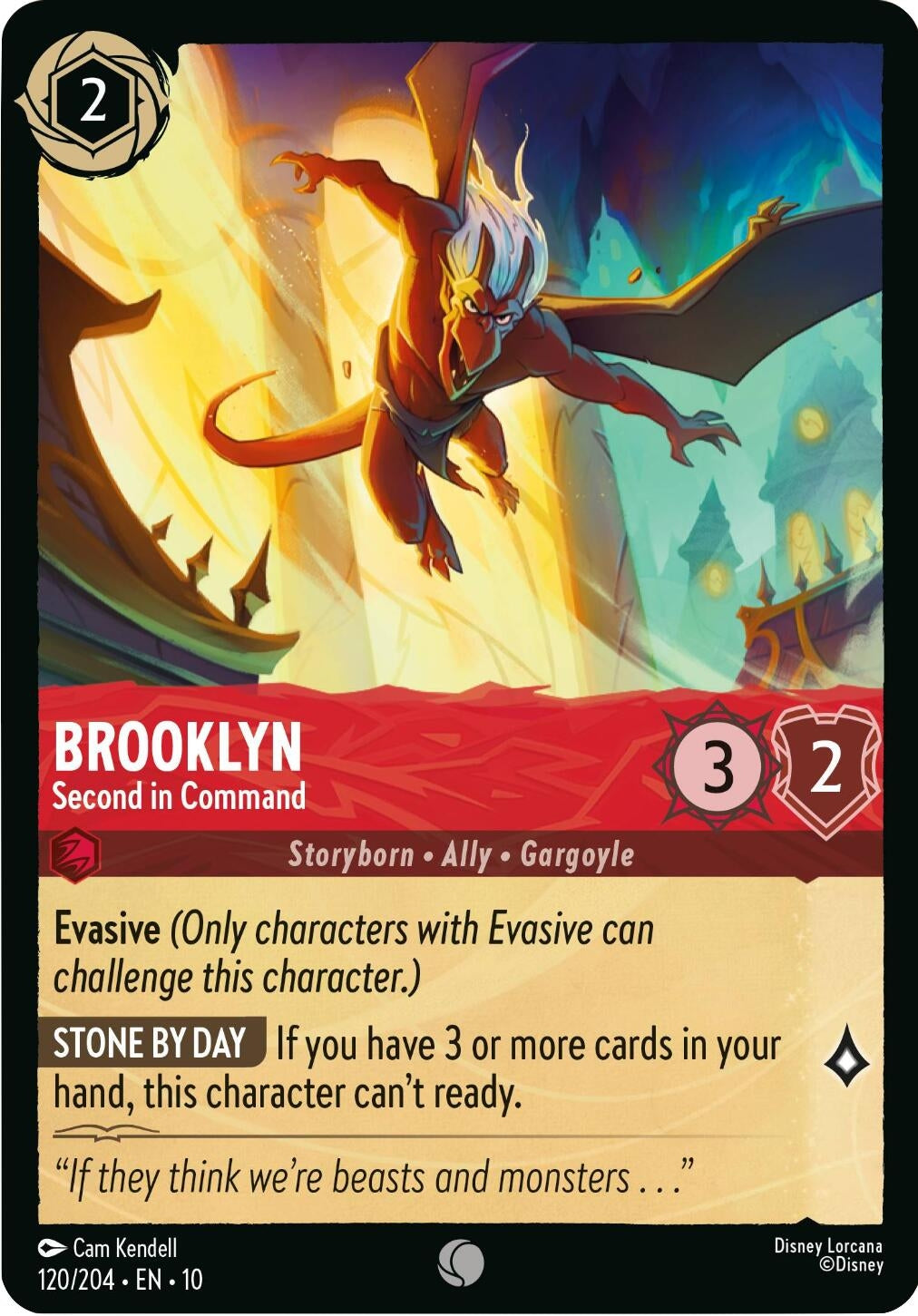 Image for Brooklyn - Second in Command (120/204) (Whispers in the Well) (10) - Disney Lorcana