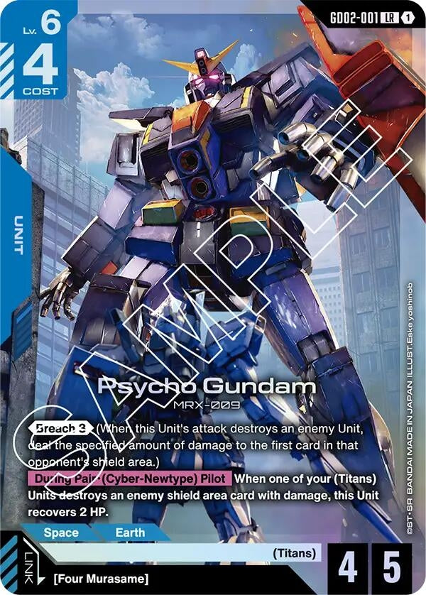 Image for Psycho Gundam (GD02-001) (Dual Impact) (GD02) - Gundam Card Game