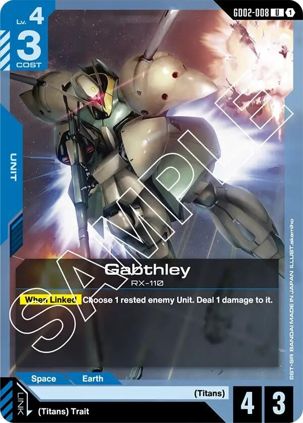 Image for Gabthley (GD02-008) (Dual Impact) (GD02) - Gundam Card Game