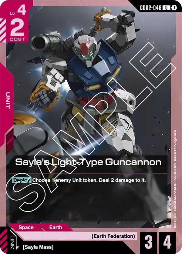 Image for Sayla's Light-Type Guncannon (GD02-046) (Dual Impact) (GD02) - Gundam Card Game